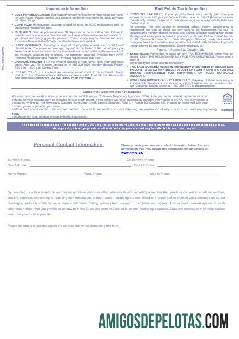 Declaração de hipoteca do HM Revenue & Customs Bank do Reino Unido em formatos Word e PDF, 3 páginas 3 exemplo